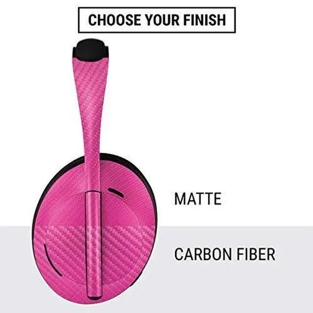 Alt view image 4 of 4 - Decal Audio Skin Compatible with Bose Noise Cancelling Headphones 700 - Pink Carbon Fiber Specialty Texture Material Design