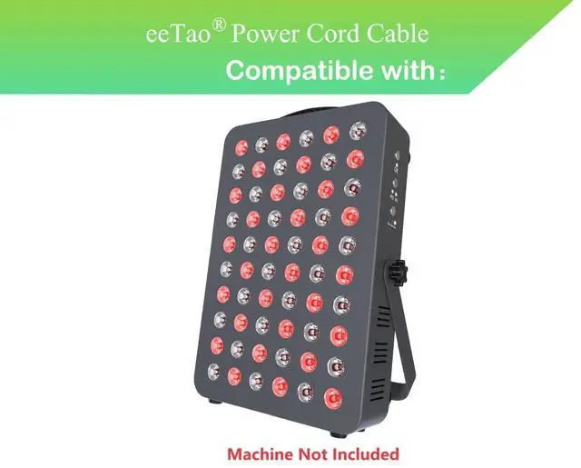 Alt view image 2 of 5 - 3-Prong AC Power Cord Charging Cable Compatible with Hooga HG300 660nm 850nm High Power Panel Red Light Device AC 110 V- 240 V Power Supply Charger
