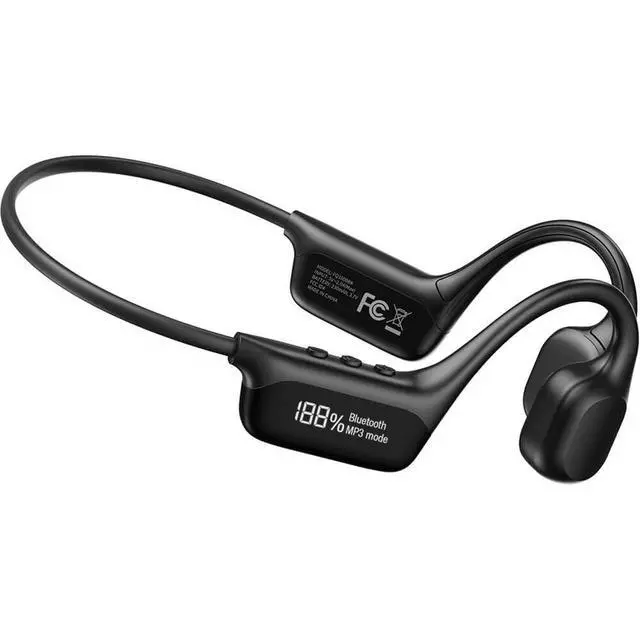 Alt view image 4 of 5 - Sound Orbit Series Bone Conduction Wireless Open-Ear Bluetooth Earbuds Lightweight Sweatproof IPX5 Headphones for Running, Cycling, Gym & Outdoor Sports Black (Black)