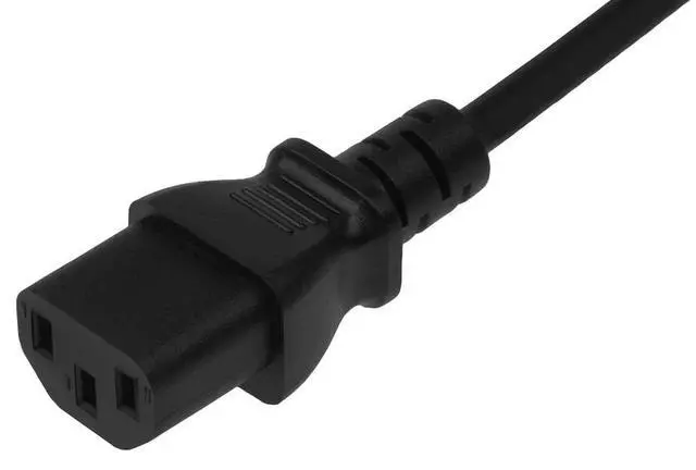 Alt view image 3 of 5 - 10ft 14AWG Low Profile 3-pin Plug NEMA 5-15P to C13 Standard Power Cord, 15Amp, 125Volt