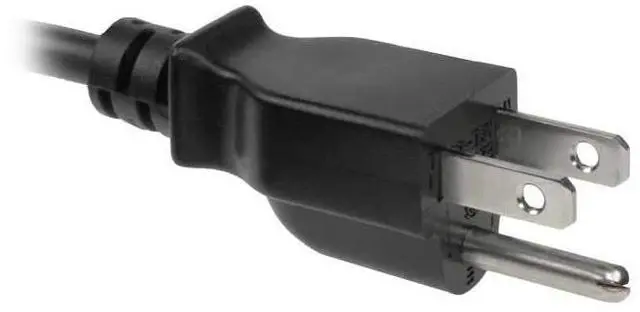 Alt view image 5 of 5 - 10ft 14AWG Low Profile 3-pin Plug NEMA 5-15P to C13 Standard Power Cord, 15Amp, 125Volt