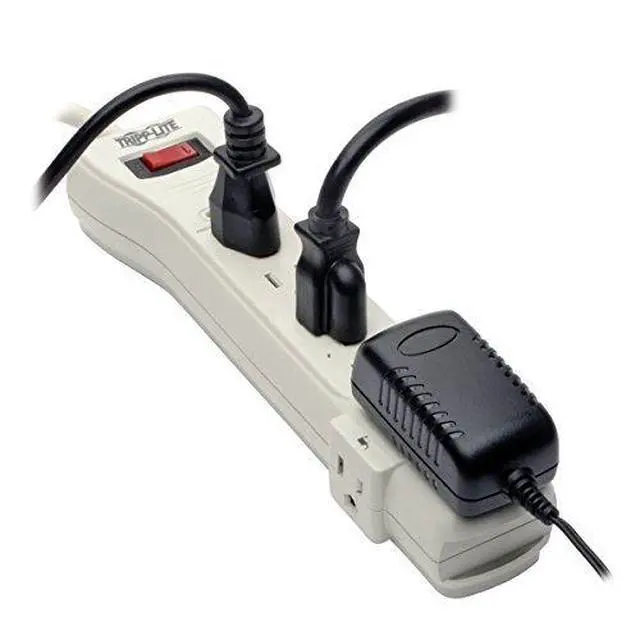 Alt view image 5 of 6 - SUPER7TEL Surge Suppressor, 7 Outlet, RJ11, 7ft Cord, 2470 Joules