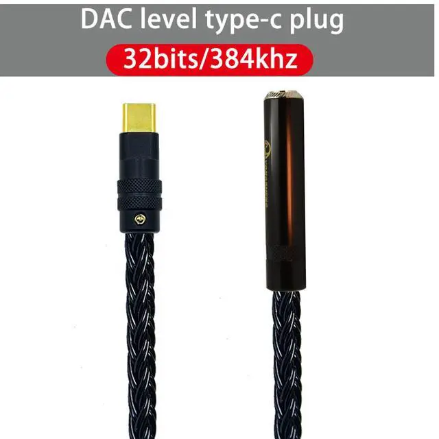 Alt view image 2 of 7 - USB c Type-c to TRS 6.35 Jack Female Jack 6.5 mm AUX Audio Headphone Cable Adapter for Android xiaomi Samsung ipad mac (3ft)