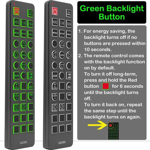 Alt view image 5 of 7 - Replacement Remote Control for Honda Pilot Elite/Touring Rear Entertainment BIU-Ray DVD 39560TG7A01 39560-TG7-A01 2016 2017 2018