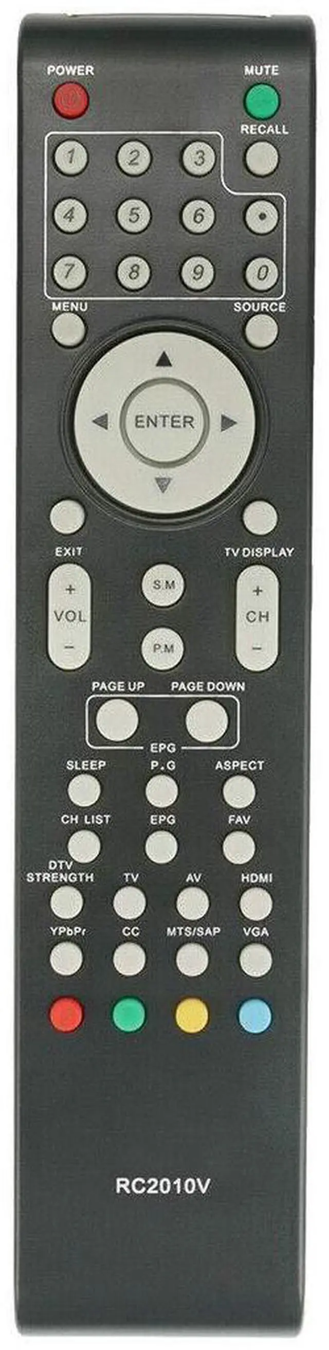 Main image of New Remote Control Replace for Viore TV LC32VF56 LC32VH56 LC32VH56A LC32VH70 LC42VF56
