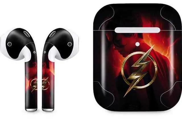 Main image of Decal Audio Skin Compatible with Apple AirPods 2 - Officially Licensed DC Comics The Flash Movie: Supergirl Poster Design