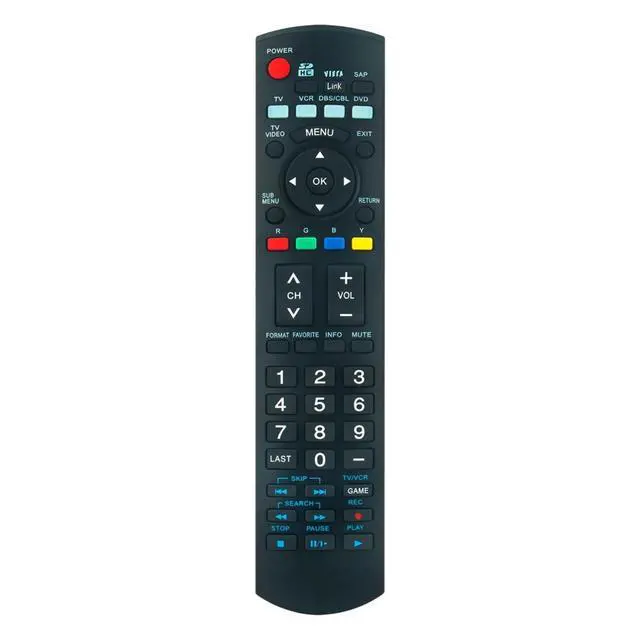 Main image of N2QAYB000220 TV Remote Control for Panasonic TV in Living Rooms or Rooms, No Programming or Pairing Needed, Replacement Remote Compatible Models TC-32LZ800 TC-37LZ800 TH-42PZ800U TH-42PZ85 TH-46PZ800