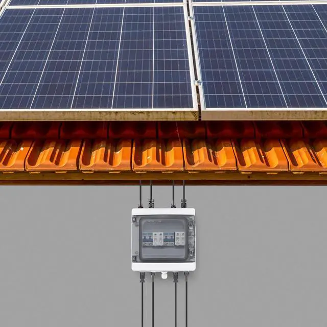 Alt view image 4 of 7 - Solar Combiner Box,Wall-Mounted Combiner Box Circuit Breaker for Solar Panels with Surge Protection and Overload Protection,Solar Disconnect Switch for Outdoor Solar Panels Output Protection