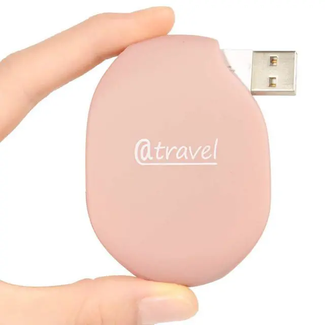 Alt view image 2 of 6 - Earbuds Organizer, Cord Manager, Smart Automatic Cord Master, A Simple Pull Then Will Automatic withdraw, The Cord Must Press on The Automatic withdraw Button When Pull (Rose Gold)