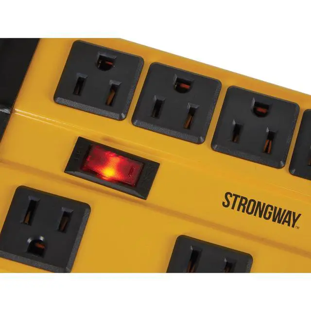 Alt view image 7 of 7 - 8-Outlet Workshop Power Box, 14/3 Ga., 15 Amps, Model# 201704005001