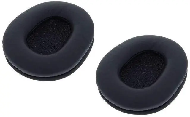 Main image of IENZA Replacement Protein Leather Earpads Ear Pads Cushion Compatible with Audio-Technica ATH Sony AKG HifiMan Philips Fostex Monoprice Large Over-The-Ear Headphones (1 Pair)