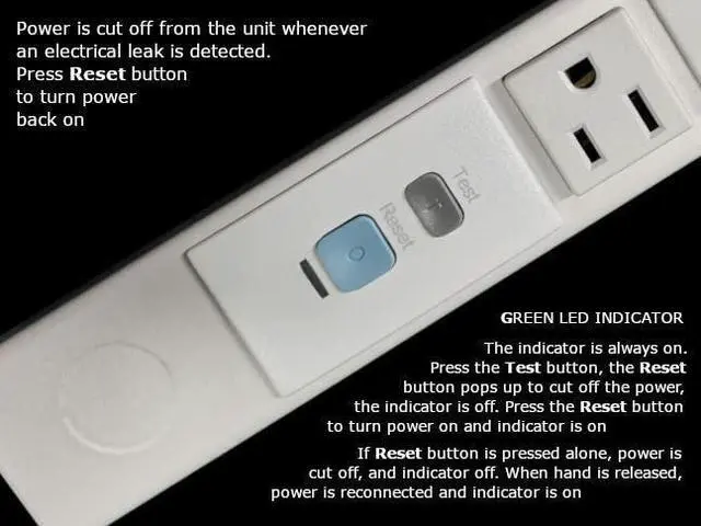 Alt view image 3 of 4 - 12 Hardwired Power Strip (NO Power Cord), 3 (NEMA 5-20R) Vertical Outlets (NOT Tamper Resistant), NO Ears (Without mounting tabs on Both Ends), 20 Amp, ALCI, USB, White