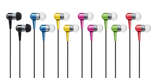 Alt view image 4 of 5 - PEBM02-BLK Stereo In-Ear Earbuds with Microphone, Black