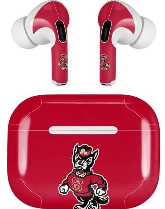 Main image of Decal Audio Skin Compatible with Apple AirPods Pro - Officially Licensed North Carolina State University Wolfpack Design