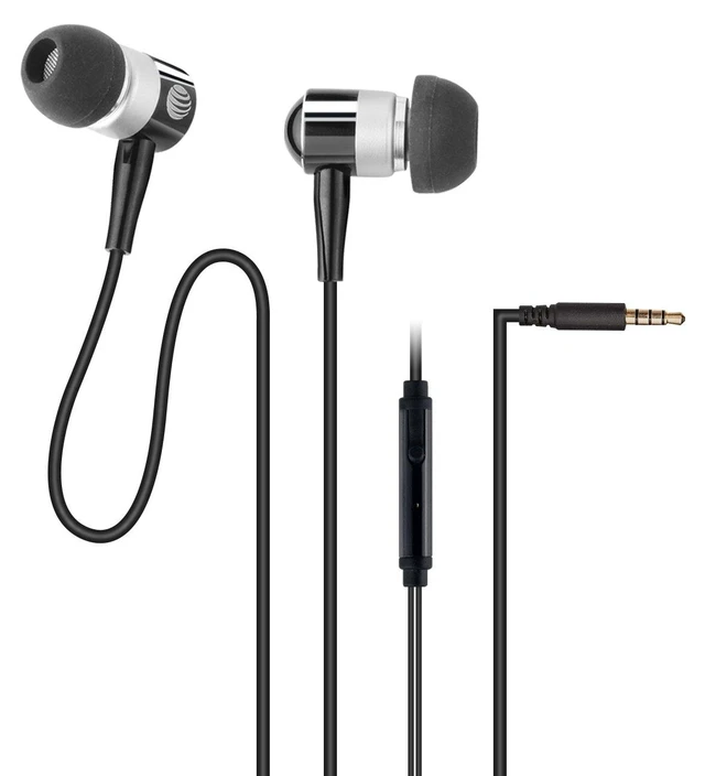 Alt view image 5 of 5 - PEBM02-BLK Stereo In-Ear Earbuds with Microphone, Black