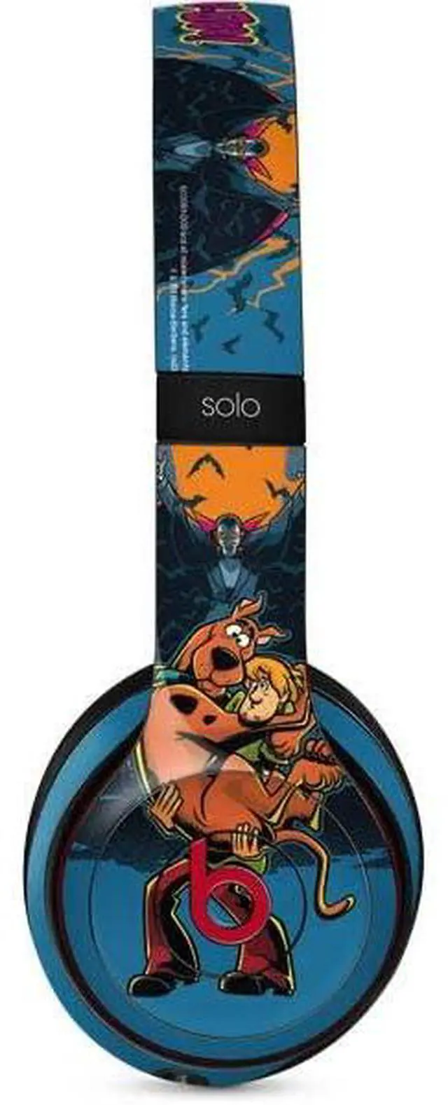 Main image of Decal Audio Skin Compatible with Beats Solo 3 Wireless - Officially Licensed Scooby Doo Beware of Dracula Design