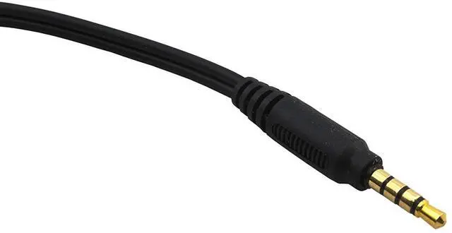 Alt view image 7 of 7 - 3.5mm Gold Series Headphone and Microphone Adapter, Black (Multiple Packs) (Five-Pack)