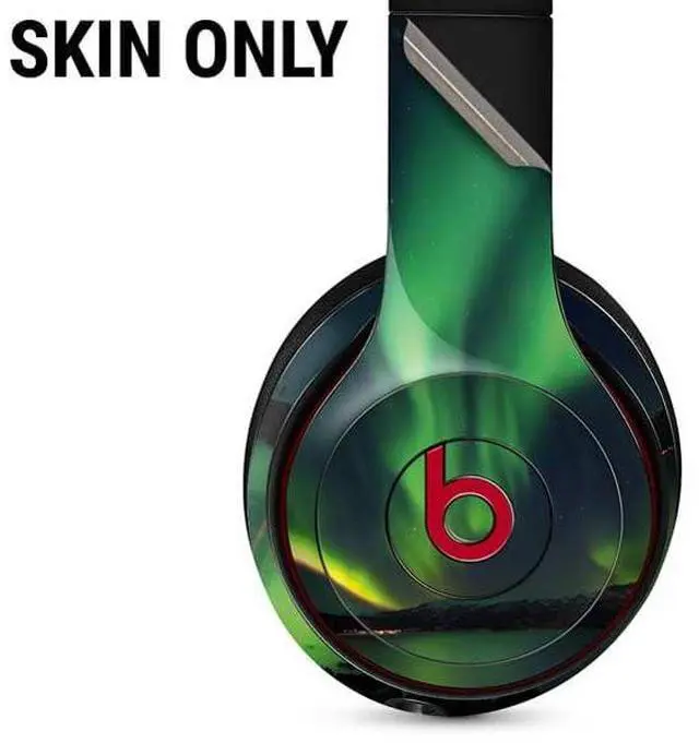 Alt view image 2 of 3 - Decal Audio Skin Compatible with Beats Solo 3 Wireless - Officially Licensed StockTrek Aurora Borealis Over Tjeldsundet in Norway Design