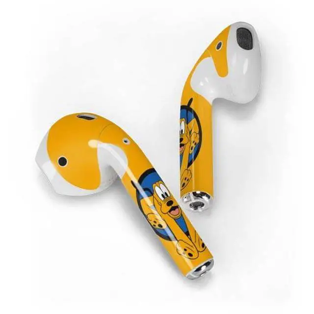 Alt view image 2 of 4 - Decal Audio Skin Compatible with Apple AirPods - Officially Licensed Disney Friends Pluto Design