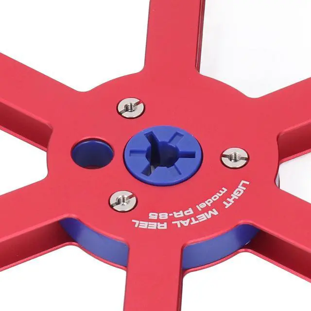 Alt view image 5 of 7 - Universal 1/4 7 Inch Nab Aluminum Metal Tape Take Up Reel, Sound Tape Empty Reel with 6 Holes, for Open Reel Audio (Red)