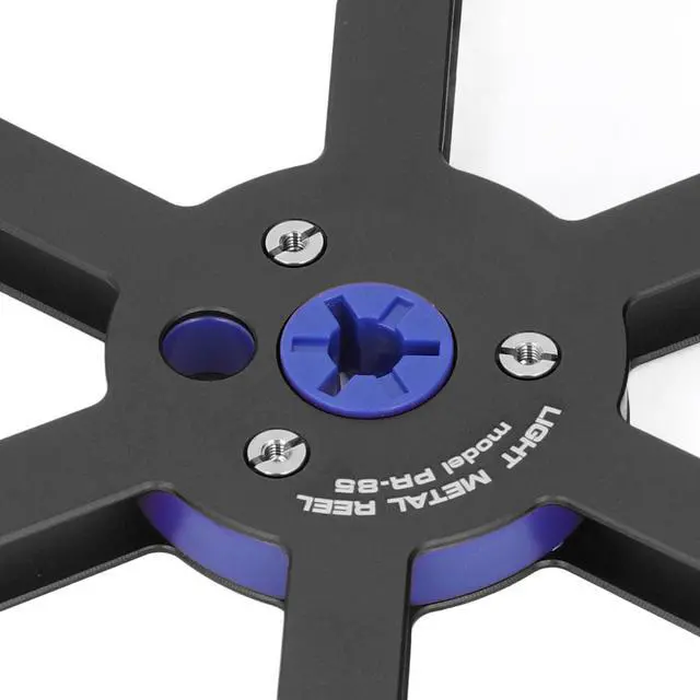 Alt view image 6 of 7 - Universal 1/4 7 Inch Nab Aluminum Metal Tape Take Up Reel, Sound Tape Empty Reel with 6 Holes, for Open Reel Audio (Black)