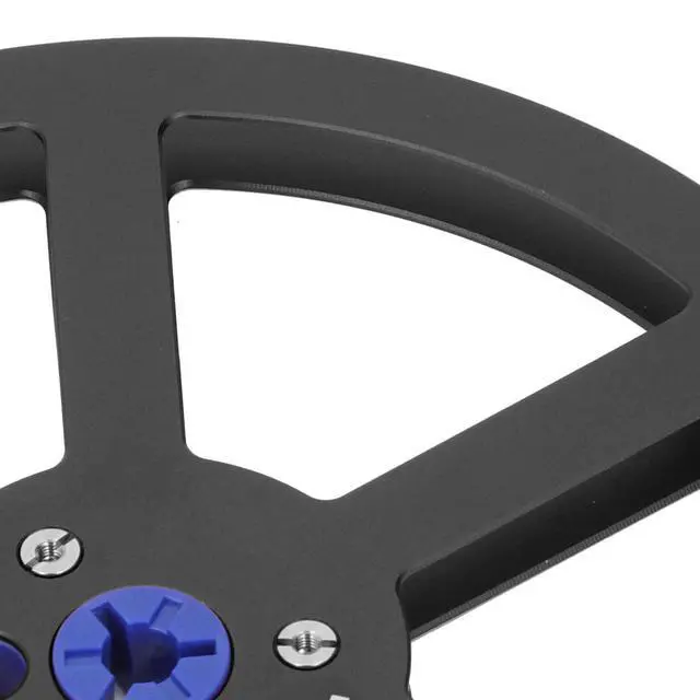 Alt view image 5 of 7 - Universal 1/4 7 Inch Nab Aluminum Metal Tape Take Up Reel, Sound Tape Empty Reel with 6 Holes, for Open Reel Audio (Black)