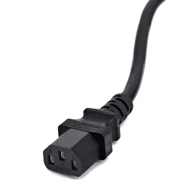 Alt view image 4 of 7 - 15 Feet Universal Power Cord Replacement, 18AWG AC Power Cable, 3 Prong Extension Cord for PC or Monitor, UL Approved, Black