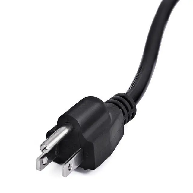 Alt view image 5 of 7 - 15 Feet Universal Power Cord Replacement, 18AWG AC Power Cable, 3 Prong Extension Cord for PC or Monitor, UL Approved, Black