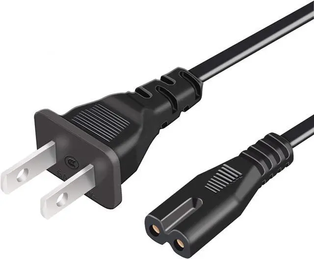 Main image of 2 Pin (2 Prong) AC Power Cord Cable Socket Plug Lead for Panasonic RX-CT810 Portable Stereo Boombox Dual Cassette Radio (AC 120V 60Hz 100-240VAC 50Hz/60Hz Universal AC Power Cord)