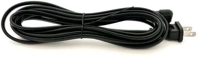 Alt view image 2 of 5 - TV Power Cord for Samsung TV's/Soundbars/Speakers 10FT 2-Prong L-Shaped C7 Power Cord Replacement for Samsung/Philips/Toshiba/LG/Sony/Sharp/Panasonic/Vizio/SONOS Devices!