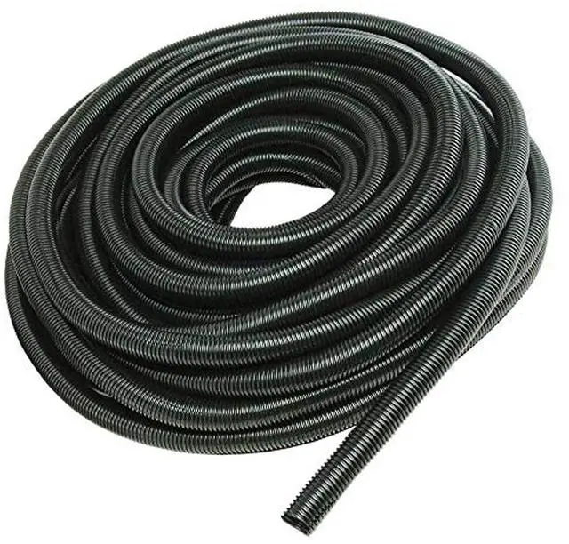 Main image of 1/2" X 100 ft Split Wire Loom Flex-Guard Convoluted Tubing Protective Split Cable Sleeves for Automotive Home Industrial Electrical Wires Chemical Resistant Cable Conduit Black