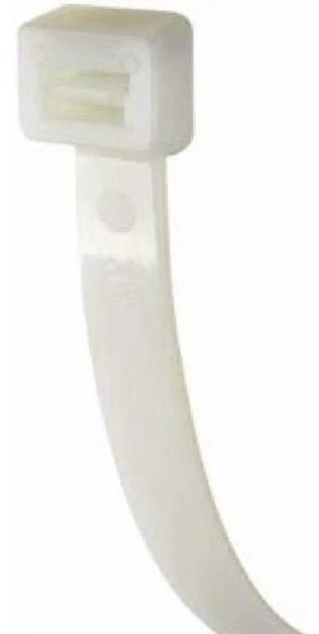 Main image of 8", 120 lb. White Heavy Duty Cable Ties - (pack of 100)