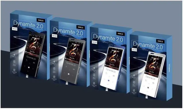 Alt view image 2 of 2 - Dynamite 2.0 16GB Kosher MP3 Player (White) | Connects wirelessly to headphones or speakers, Stores music, audio files, and recordings, with expandable storage via an
