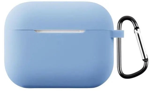 Main image of Soft Silicone Multicolor Protective Headphone Cover Accessories Case for AirPods Pro 3 with Keychain for Women Men-Color#9