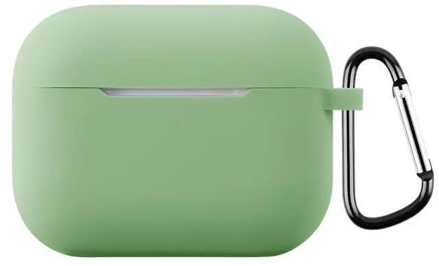 Main image of Soft Silicone Multicolor Protective Headphone Cover Accessories Case for AirPods Pro 3 with Keychain for Women Men-Color#4