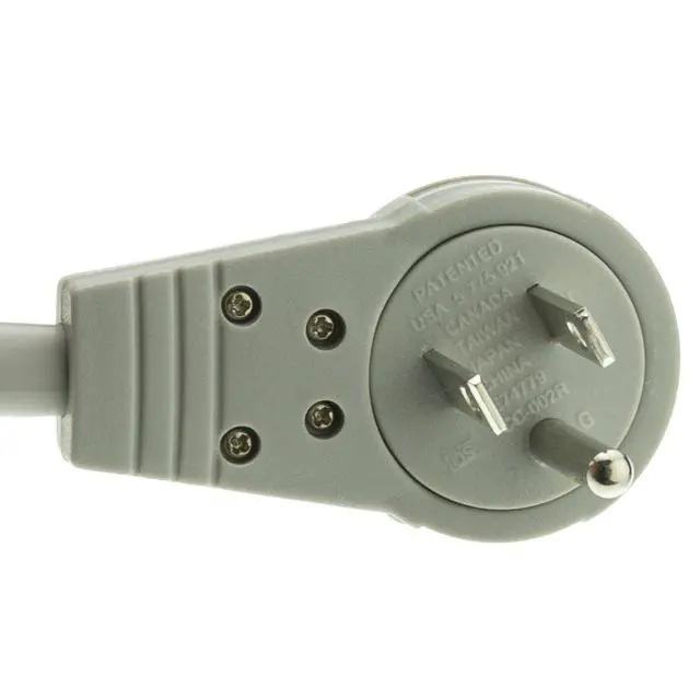 Alt view image 4 of 6 - 6-Outlet Surge Protector Power Strip with 360-Degree Flat Rotating Plug, Gray UL Listed, 1800W, 10 Feet