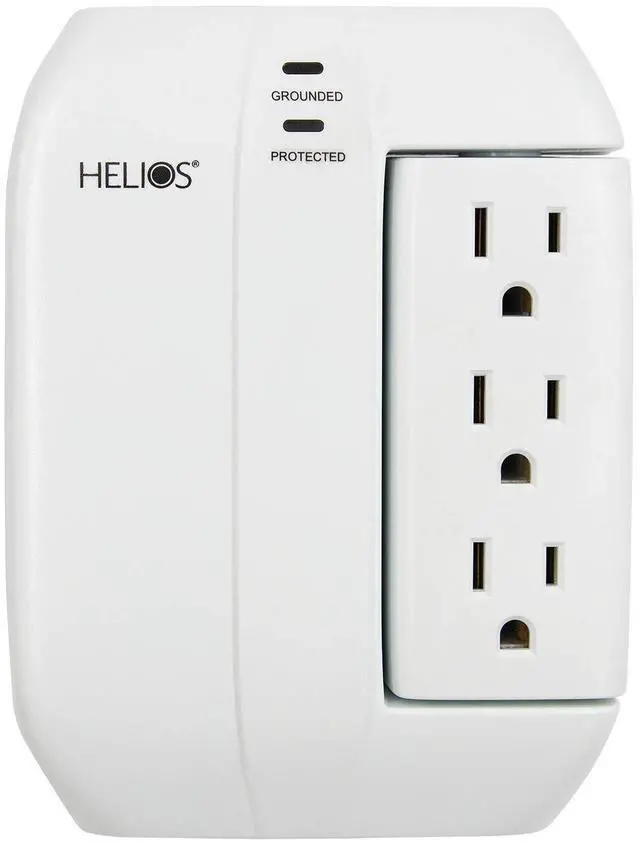 Main image of AS-HP-5R 5-Outlet Wall Tap Surge Protector with 2 USB Charging Ports