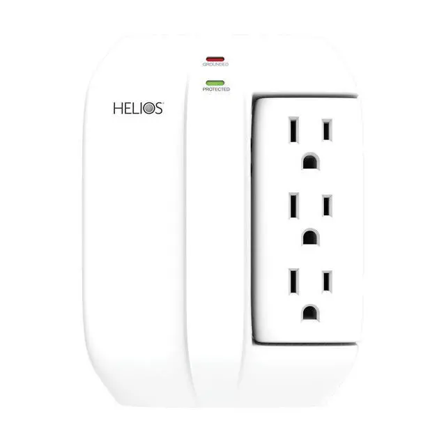 Alt view image 4 of 7 - AS-HP-5R 5-Outlet Wall Tap Surge Protector with 2 USB Charging Ports