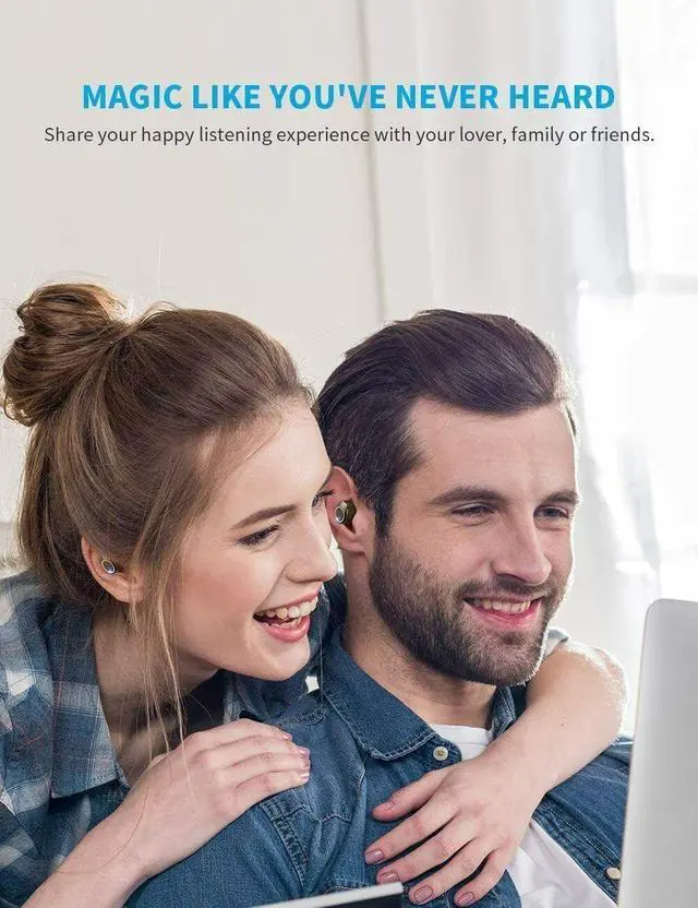 Alt view image 5 of 7 - TWS Earphones Wireless Earbuds Compatible with Samsung Galaxy A16 5G, Headphones True Stereo Headset Hands-Free Mic Charging Case