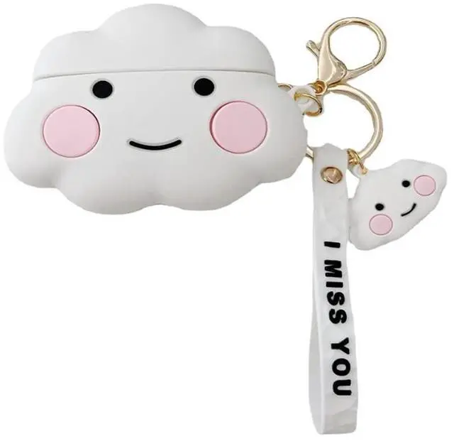 Main image of 3D Cool Cute Cartoons Cloud Case Cover Accessories Silicone Skin for Beats Studio Buds 2021 with Keychain for Women Girls Men Boys