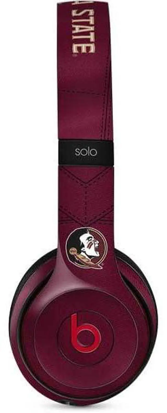 Main image of Decal Audio Skin Compatible with Beats Solo 3 Wireless - Officially Licensed Florida State University Red Jersey Design
