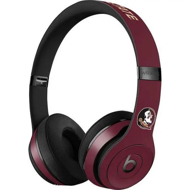 Alt view image 3 of 3 - Decal Audio Skin Compatible with Beats Solo 3 Wireless - Officially Licensed Florida State FSU Seminoles Design