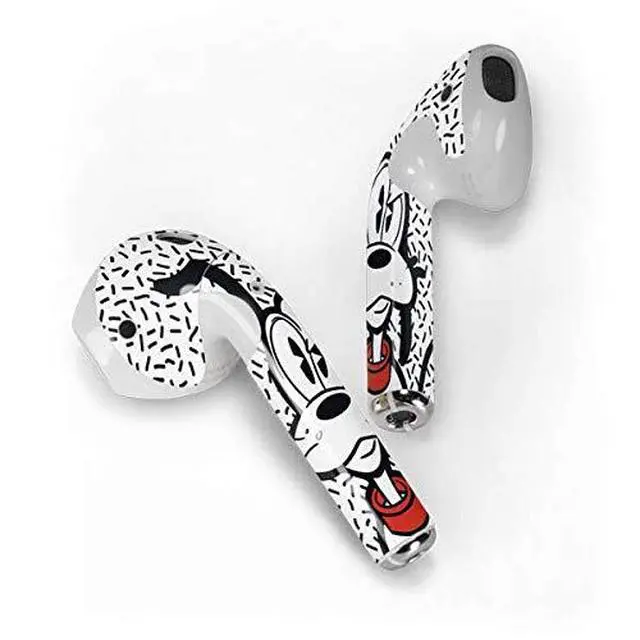 Alt view image 2 of 4 - Decal Audio Skin Compatible with Apple AirPods - Officially Licensed Disney Friends Pluto Confused Design