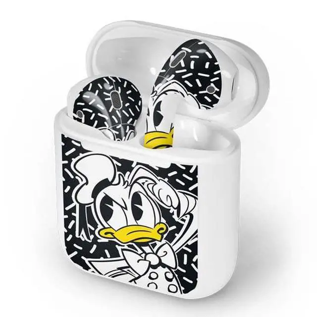 Alt view image 4 of 4 - Decal Audio Skin Compatible with Apple AirPods - Officially Licensed Disney Friends Donald Duck Thinking Design