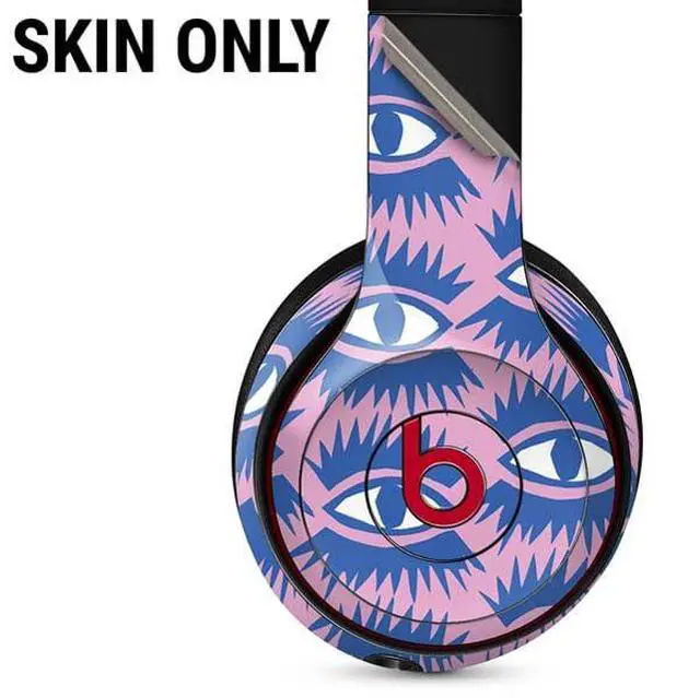 Alt view image 2 of 3 - Decal Audio Skin Compatible with Beats Solo 3 Wireless - Officially Licensed Bouffants and Broken Hearts Bold Eyes 2 Design