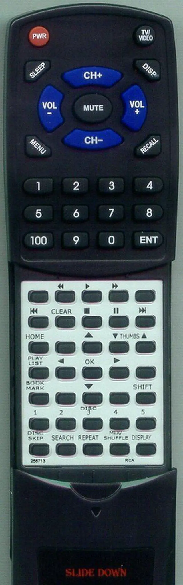 Main image of Replacement Remote Control for RCA RP8078, 256713