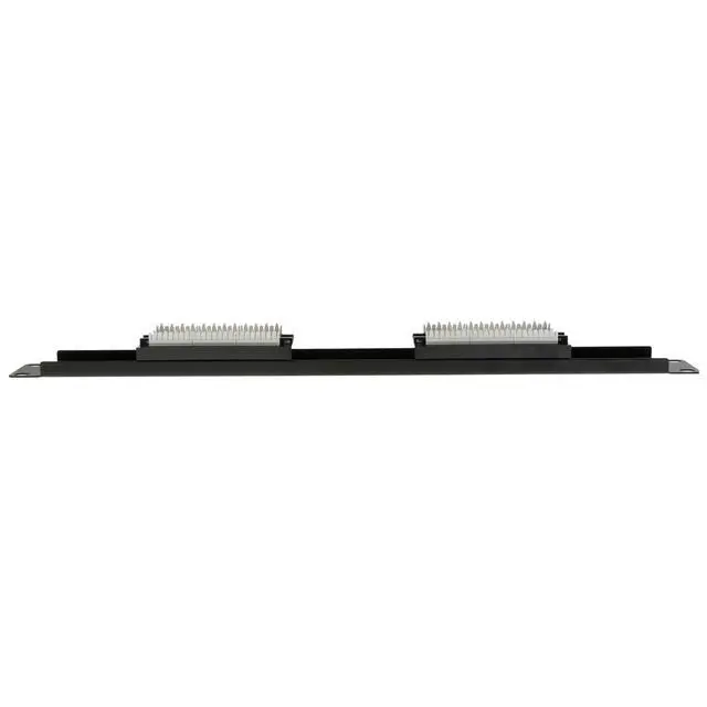 Alt view image 4 of 6 - 12 Port Cat6 Patch Panel, 19" Horizontal Rackmount or Wall Mount Panel, RJ45 Ethernet 110 Type, 568A/568B Compatible, 1U, Black
