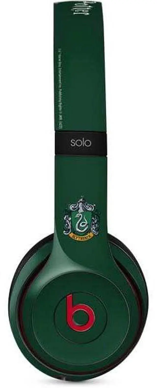 Main image of Decal Audio Skin Compatible with Beats Solo 3 Wireless - Officially Licensed Wizarding World Harry Potter Slytherin House Crest Design