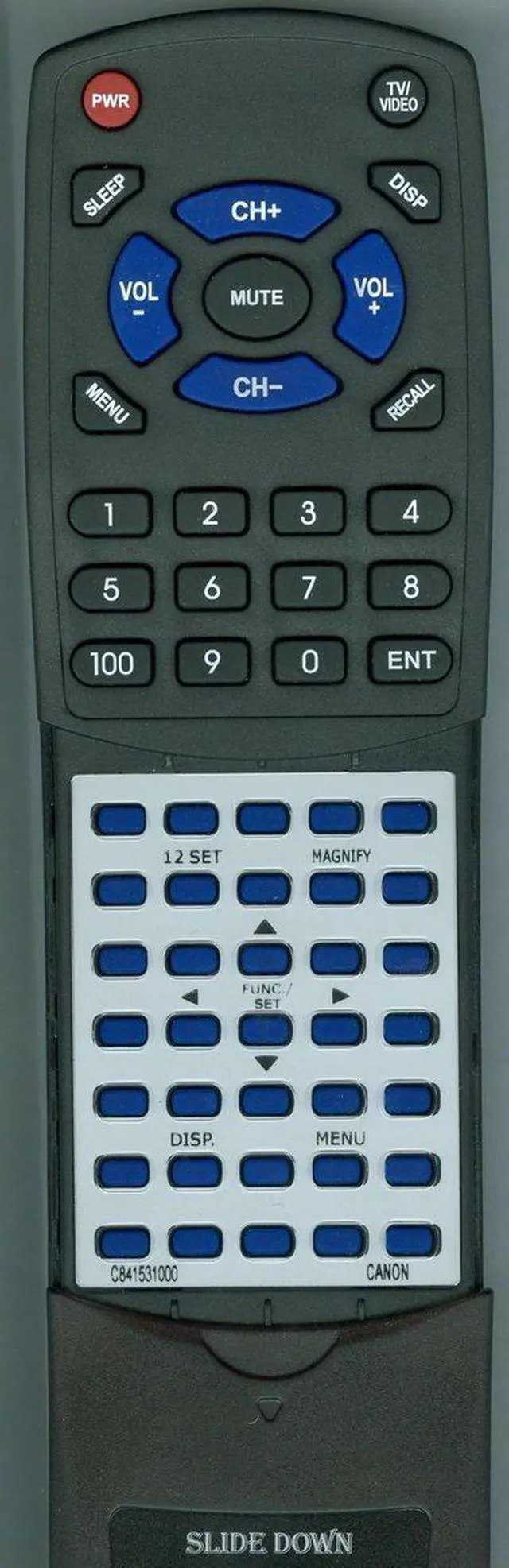 Main image of Replacement Remote Control for Canon WLDC300, POWERSHOT SX1IS, C841531000, SX1IS