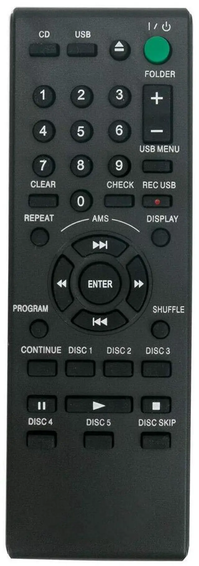 Main image of New RM-ASU100 Replace Remote for Sony CDP-CE500 CDPCE500 Compact Disc Player
